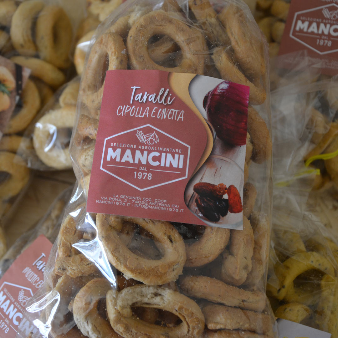 Taralli cipolla e uvetta