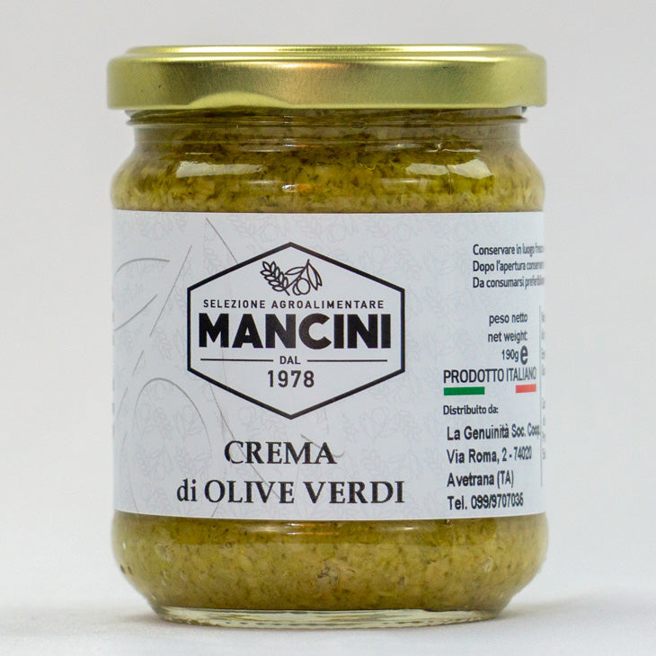 Crema di olive verdi