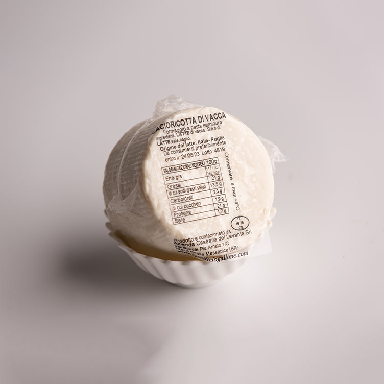 cacioricotta di vacca