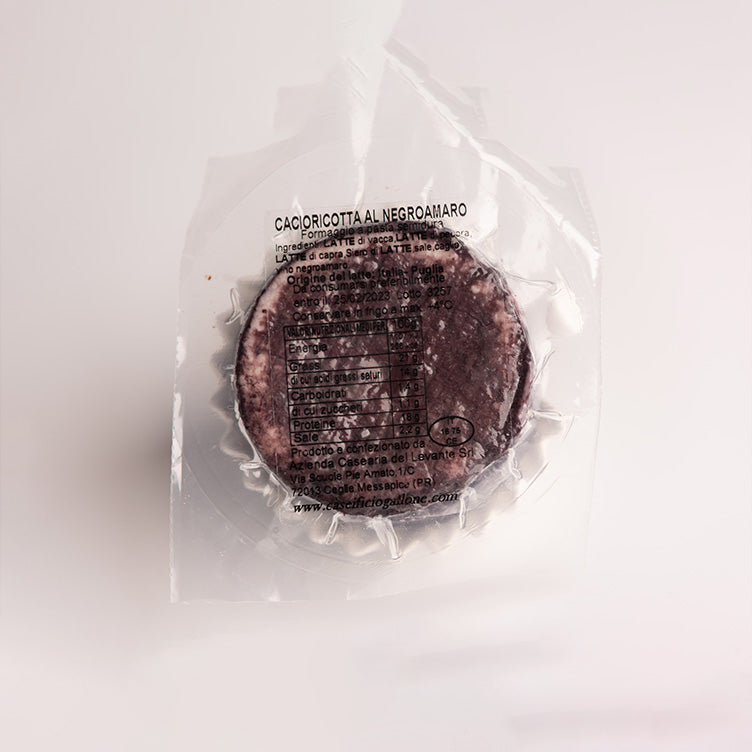 Cacioricotta al vino negroamaro