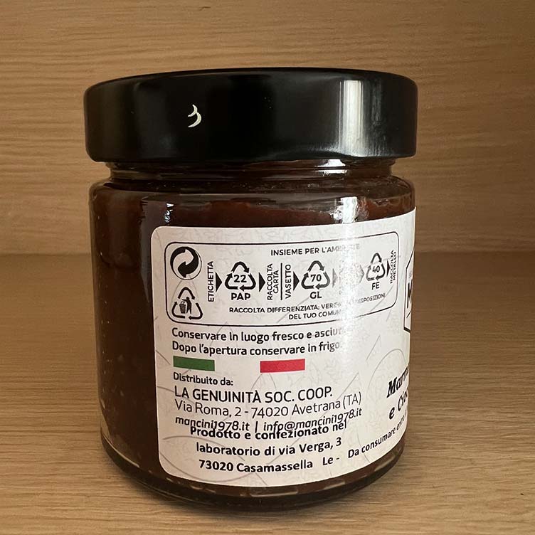 Marmellata di arancia e cioccolato fondente