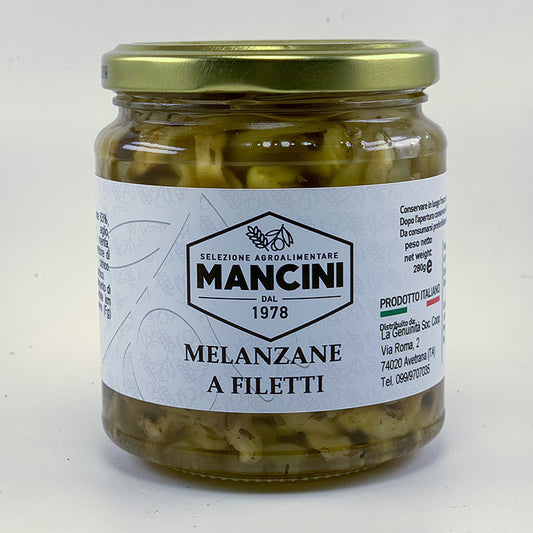 Filetti di melanzane all'olio d'oliva