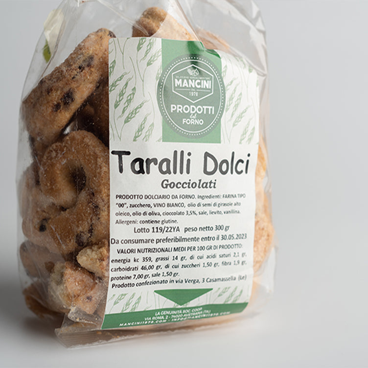 Taralli dolci gocciolati